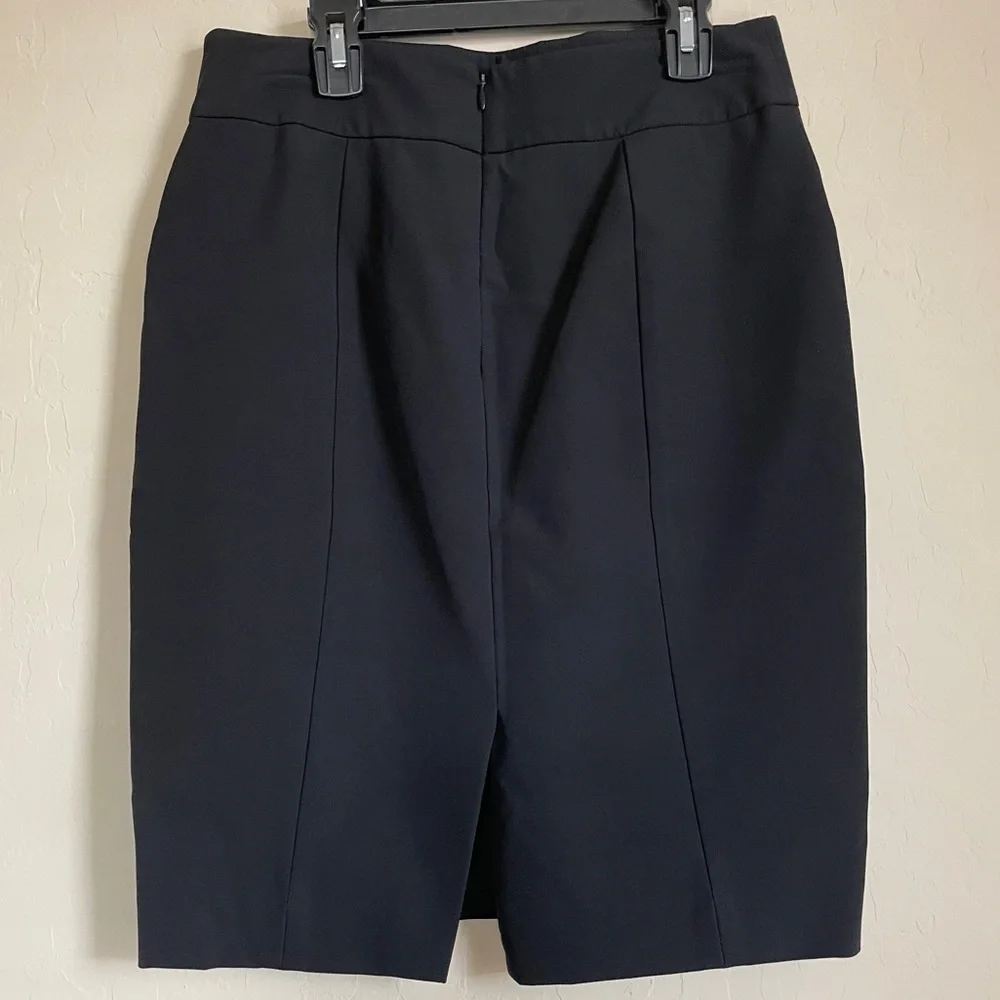 Ann Taylor Black Pencil Skirt Women Size 4 Office Career Work